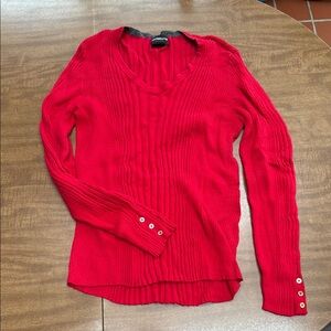Liz Claiborne Red Sweater XL